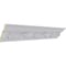 Ekena Millwork 3 1/8"H x 3 1/8"P x 4 1/2"F x 94 1/2"L, (6 1/4" Repeat) Southhampton Crown Moulding MLD03X03X04SO - alternate 5